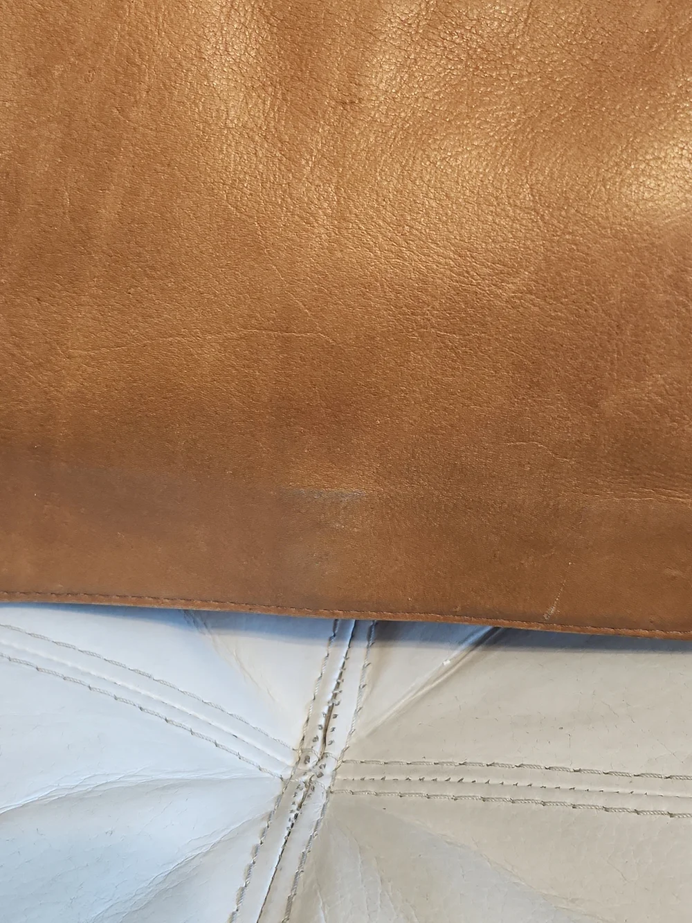 Gabor Tan Leather Flap Crossbody Bag